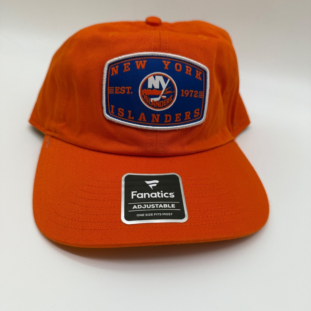 New York Islanders‎ NHL Fanatics Orange Adjustable Hat Cap Patch